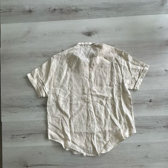 Linen House Nimes‎ Linen Sleepshirt Natural L NWT - Picture 6 of 6